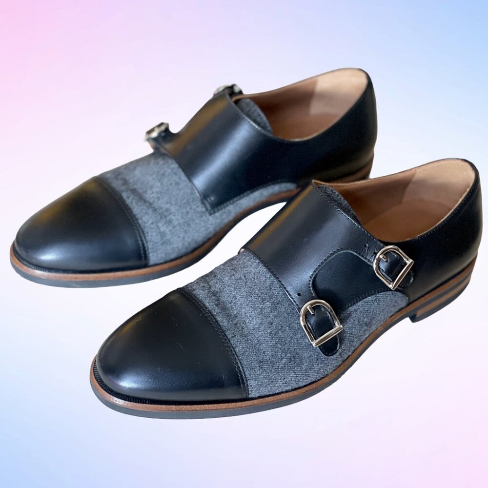 Taft Men’s Double Monk Tweed Dress Shoes